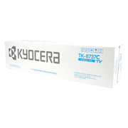 OEM Kyocera Mita TK-8737C (1T02XNCUS0) Toner Cartridge, Cyan, 40K Yield