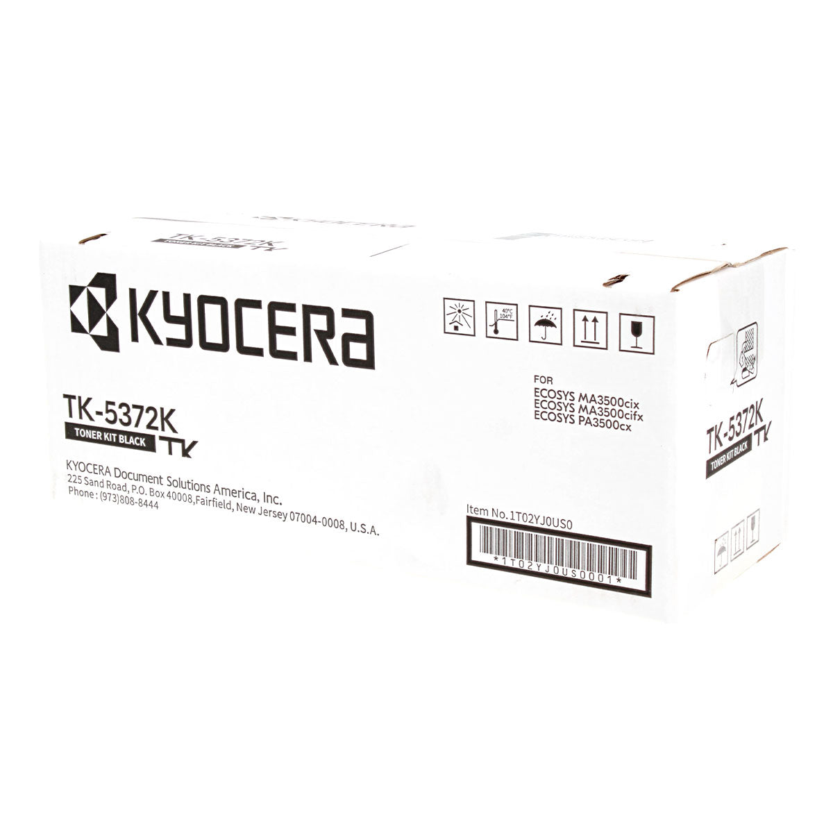 OEM Kyocera Mita TK-5372K (1T02YJ0US0) Toner Cartridge, Black, 7K Yield
