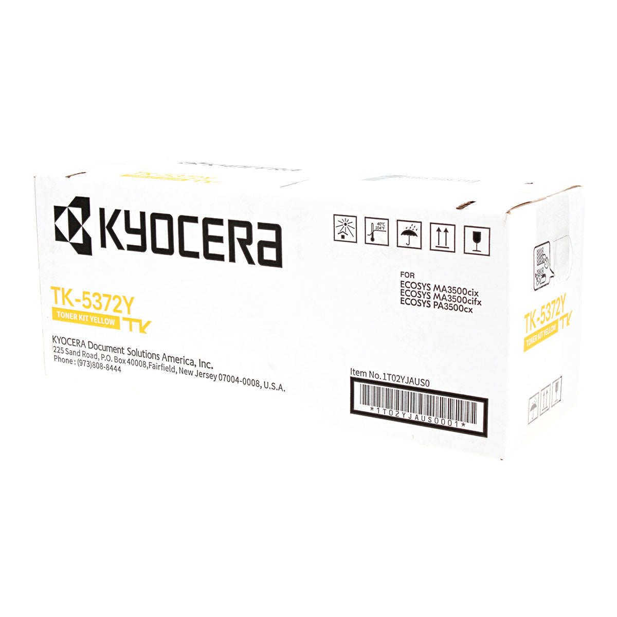 OEM Kyocera Mita TK-5372Y (1T02YJAUS0) Toner Cartridge, Yellow, 5K Yield
