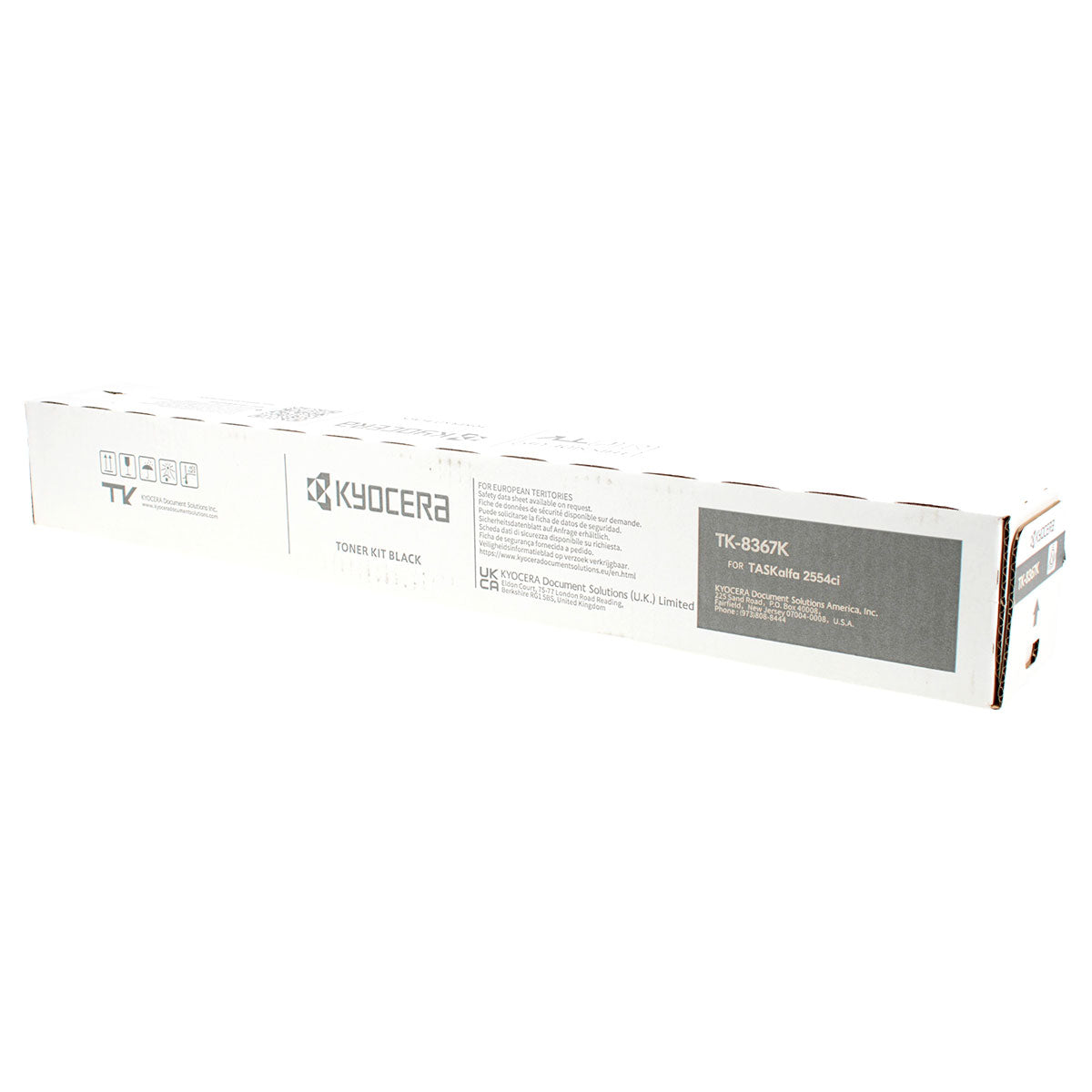 OEM Kyocera Mita TK-8367K (1T02YP0USX) Toner Cartridge, Black, 25K Yield
