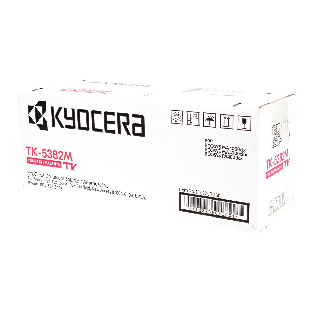 OEM Kyocera Mita TK-5382M (1T02Z0BUS0) Toner Cartridge, Magenta, 10K Yield