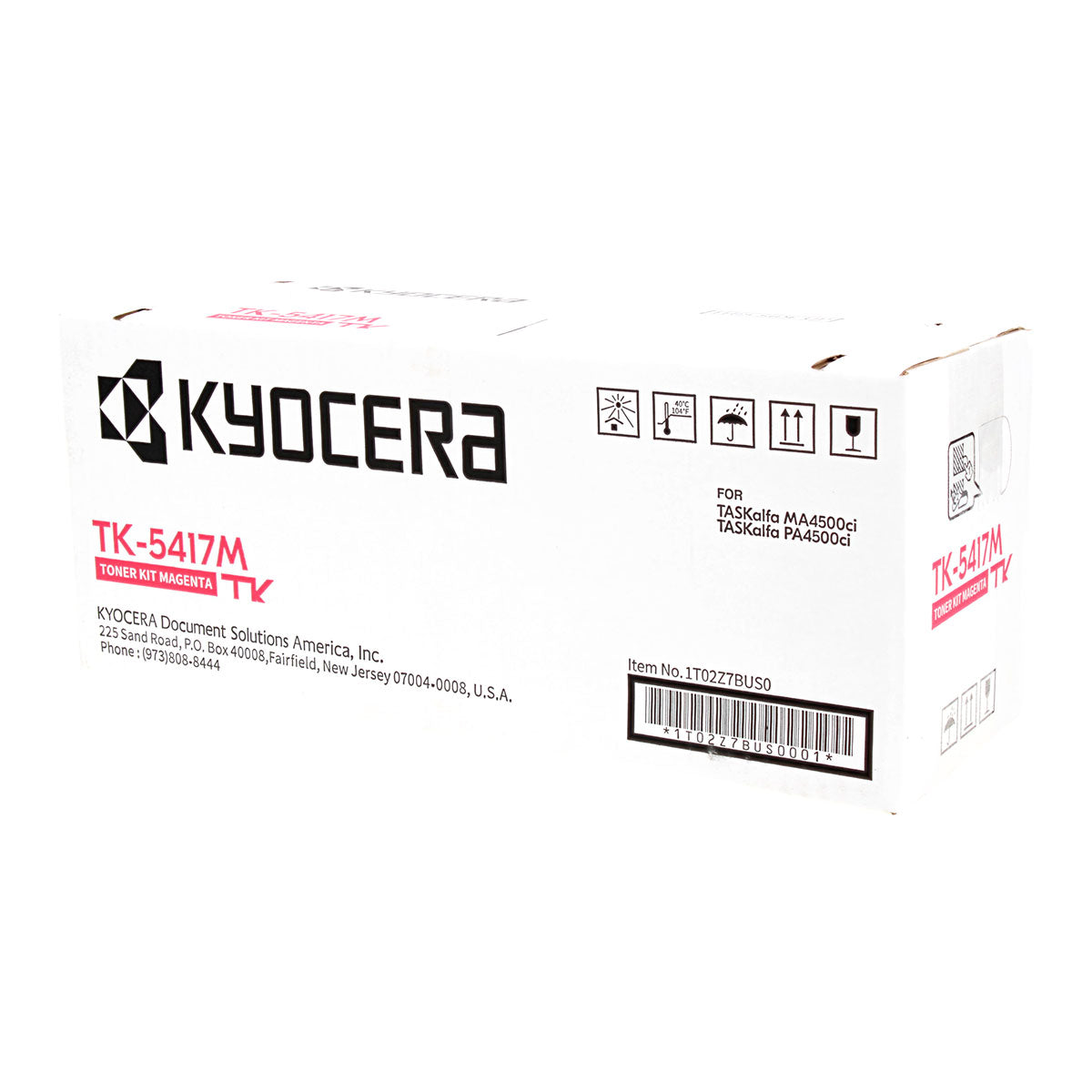 OEM Kyocera Mita TK-5417M (1T02Z7BUS0) Toner Cartridge, Magenta, 13K Yield