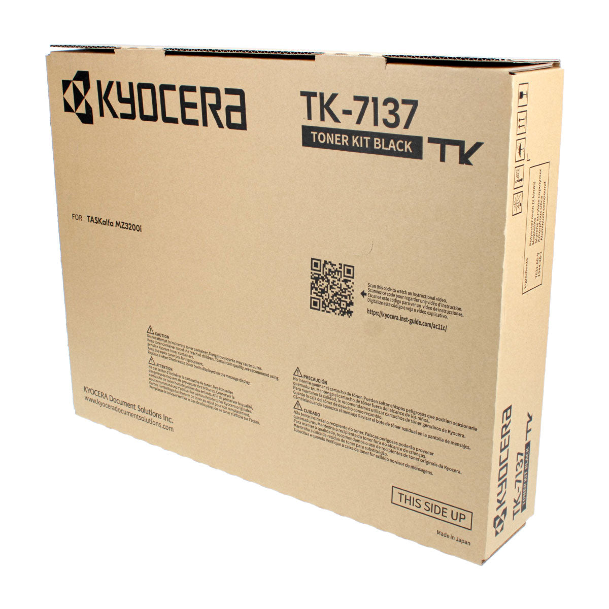 OEM Kyocera Mita TK-7137 (1T02ZT0US0) Toner Cartridge, Black, 20K Yield