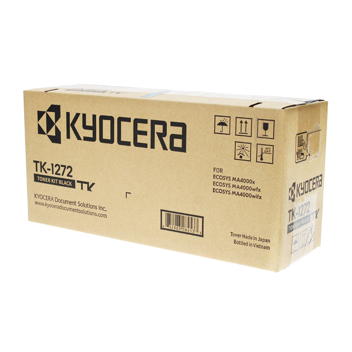 OEM Kyocera Mita TK-1272 (1T0C140US0) Toner Cartridge, Black, 10K Yield