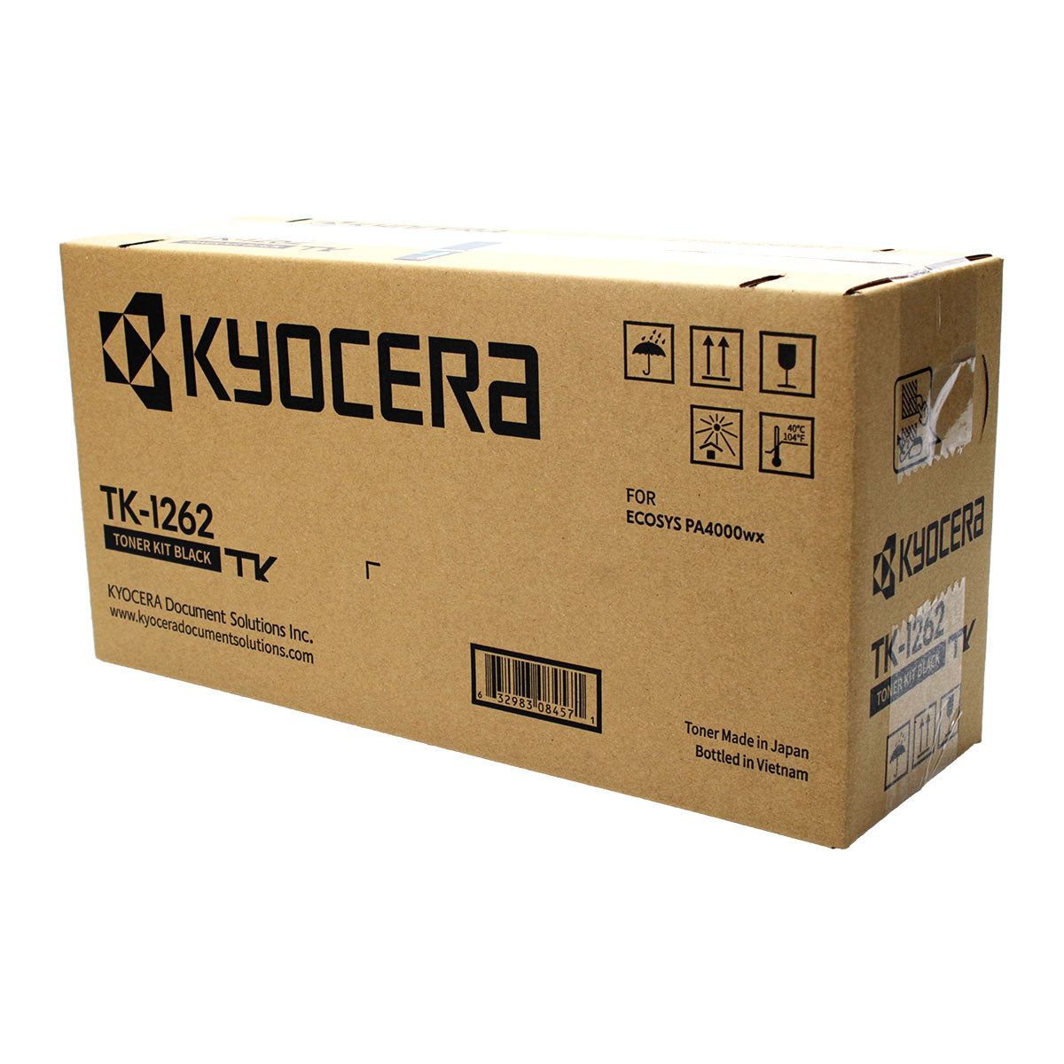OEM Kyocera Mita TK-1262 (1T0C150US0) Toner Cartridge, Black, 10K Yield