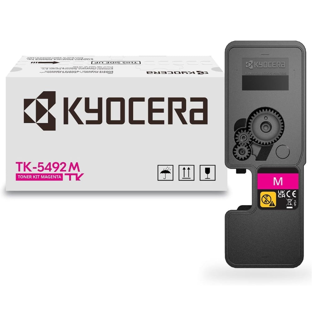 OEM Kyocera Mita TK-5492M (1T0C22BUS1) Toner Cartridge, Magenta, 2.4K High Yield