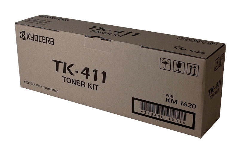 OEM Kyocera Mita TK-411 (370AM011) Toner Cartridge, Black, 15K Yield