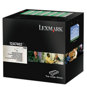 OEM Lexmark (12A7462) Toner Cartridge, Black, 21K Yield