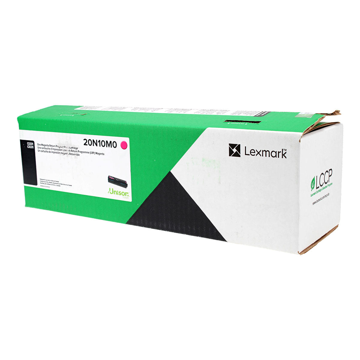 OEM Lexmark (20N10M0) Toner Cartridge, Magenta, 1.5K Yield