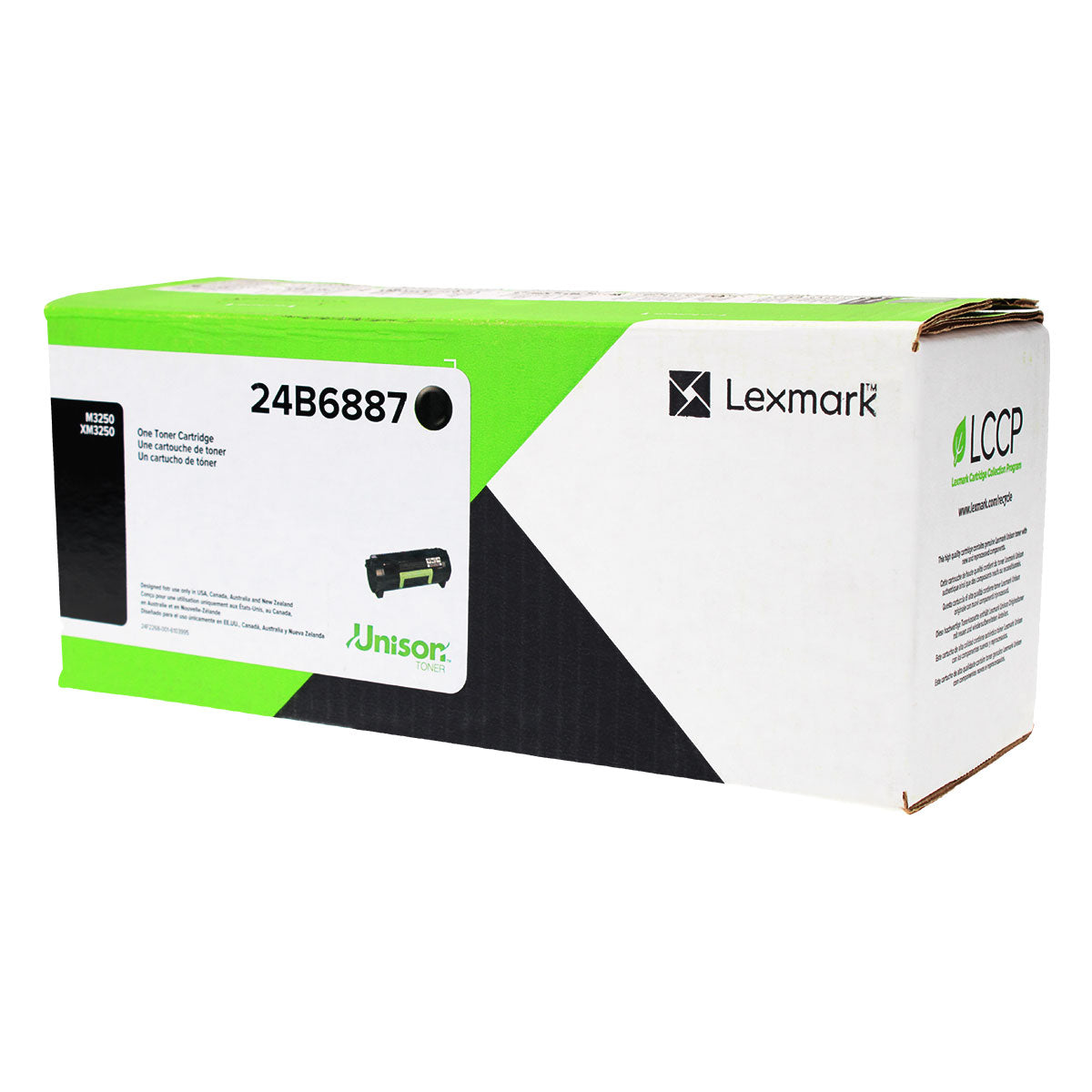 OEM Lexmark (24B6887) Toner Cartridge, Black, 21K Yield