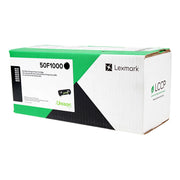 OEM Lexmark (50F1000) Toner Cartridge, Black, 1.5K Yield, Return Program