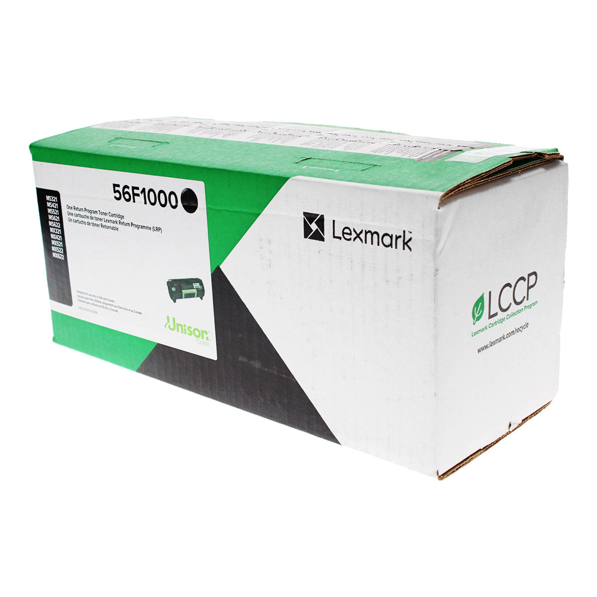 OEM Lexmark (56F1000) Toner Cartridge, Black, 6K Yield, Return Program