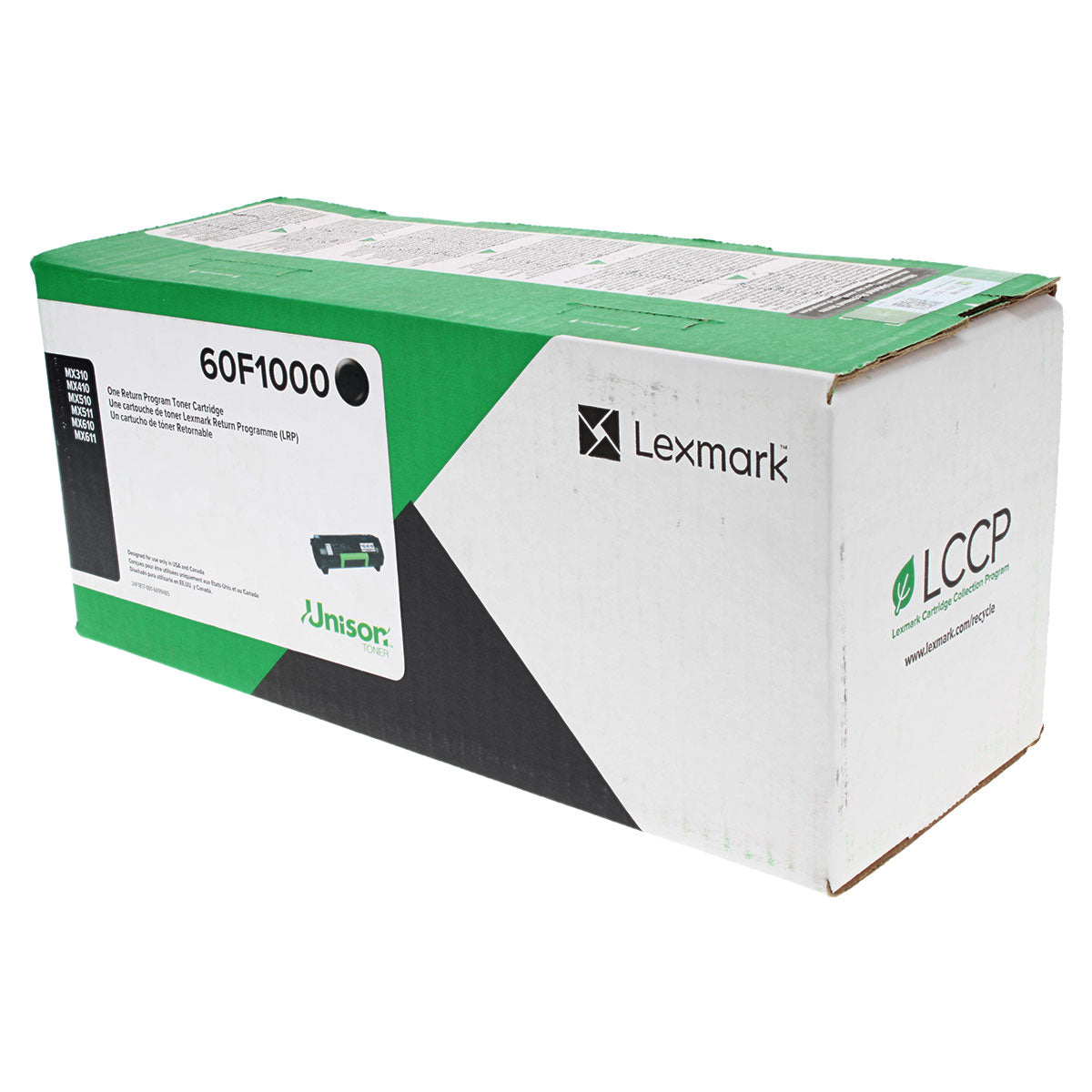 OEM Lexmark (60F1000) Toner Cartridge, Black, 2.5K Yield, Return Program