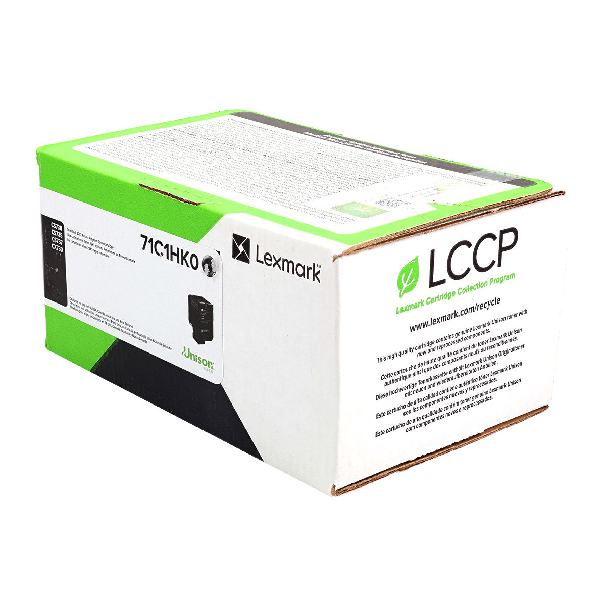 OEM Lexmark . (71C1HK0) Toner Cartridge, Black, 22K Yield