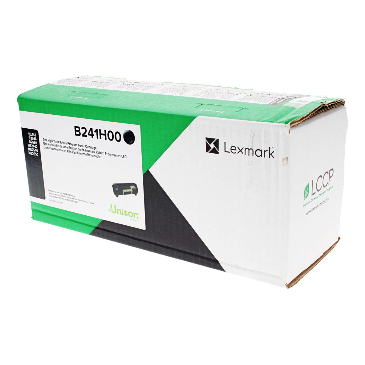 OEM Lexmark (B241H00) Toner Cartridge, Black, 6K High Yield, Return Program