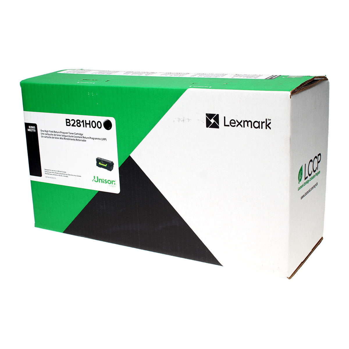 OEM Lexmark (B281H00) Toner Cartridge, Black, 15K High Yield, Return Program
