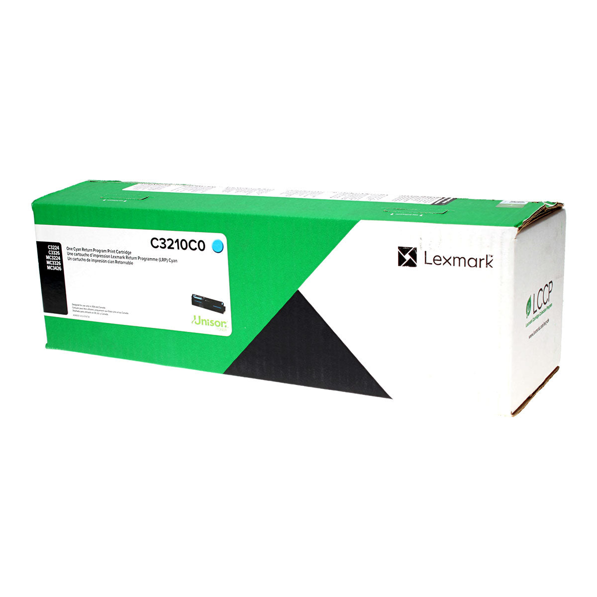 OEM Lexmark (C3210C0) Toner Cartridge, Cyan, 1.5K Yield, Return Program