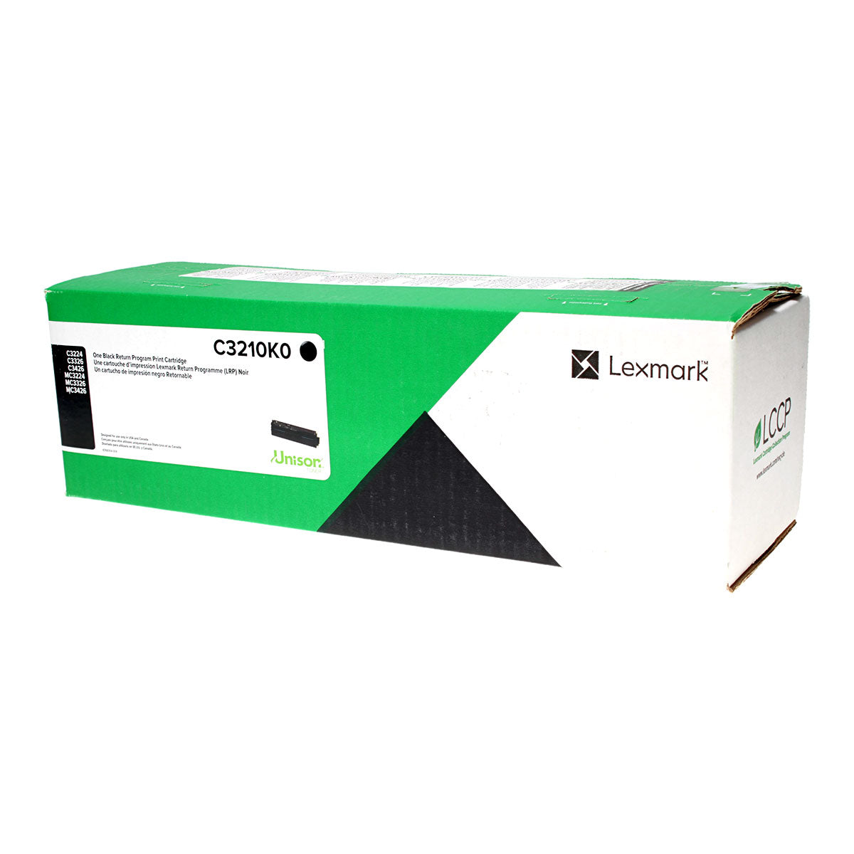 OEM Lexmark (C3210K0) Toner Cartridge, Black, 1.5K Yield, Return Program
