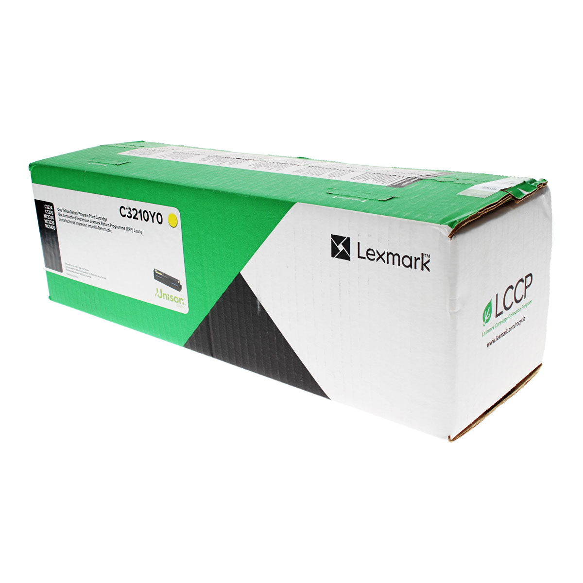 OEM Lexmark (C3210Y0) Toner Cartridge, Yellow, 1.5K Yield, Return Program