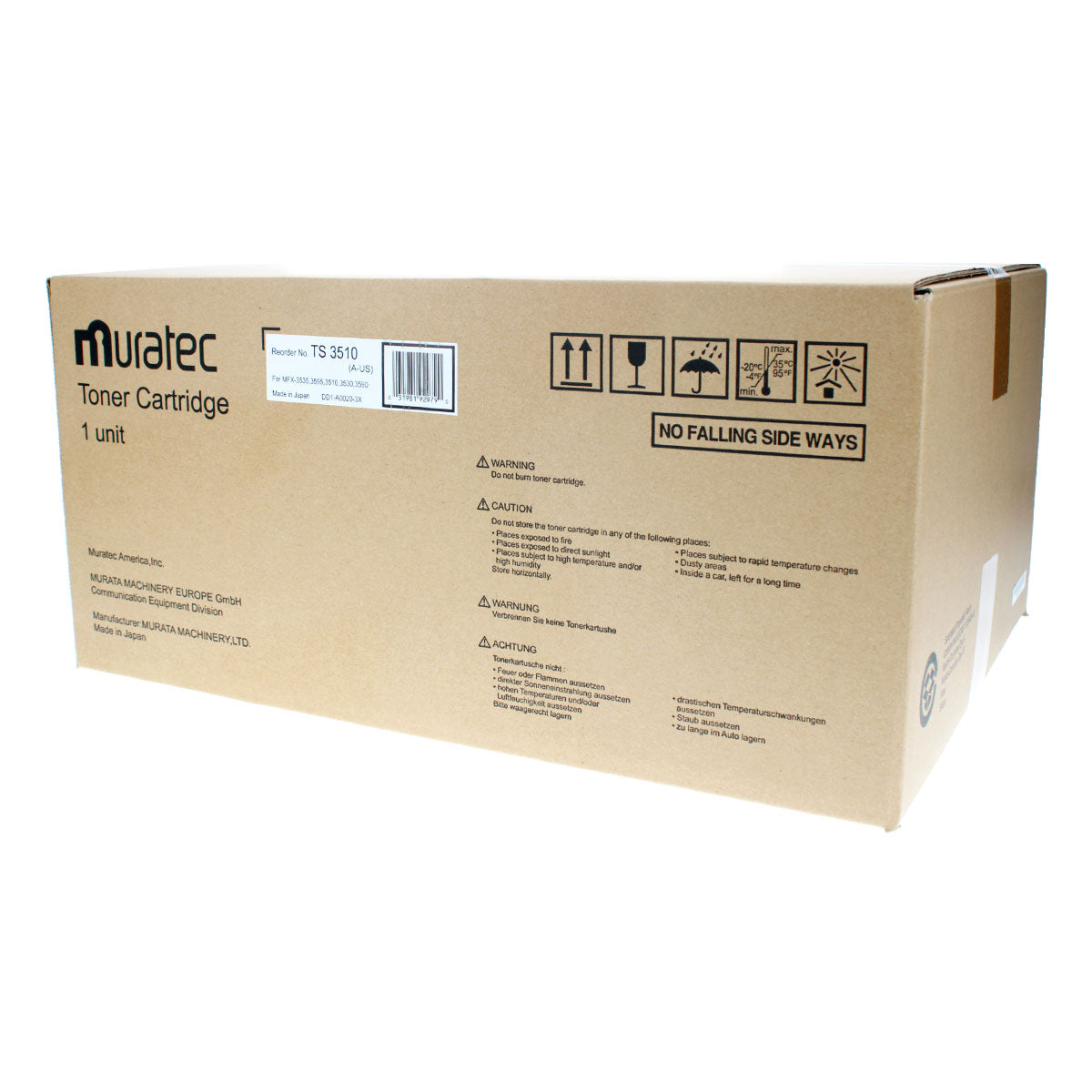 OEM Muratec (TS3510) Toner Cartridge, Black, 24K Yield