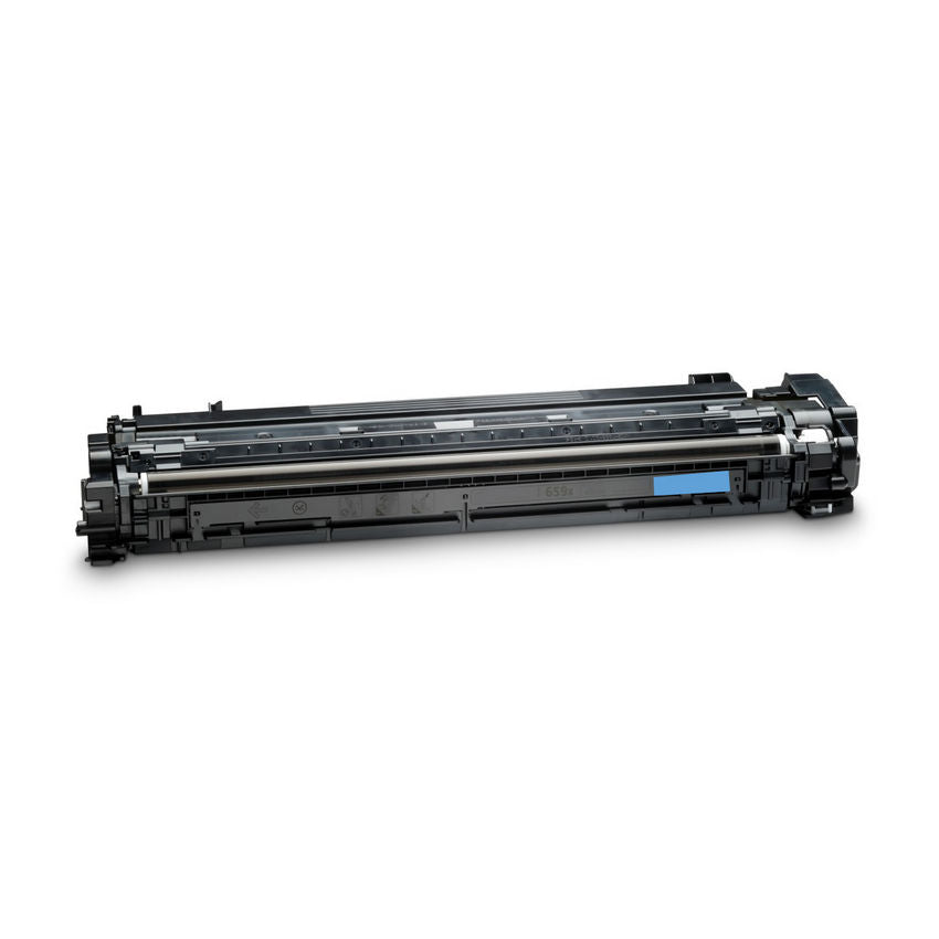 Reference photo: Remanufactured HP 659X (W2011X) Toner Cartridge, Cyan, 29K High Yield, (New Chip). Supplier labels and packaging may vary.