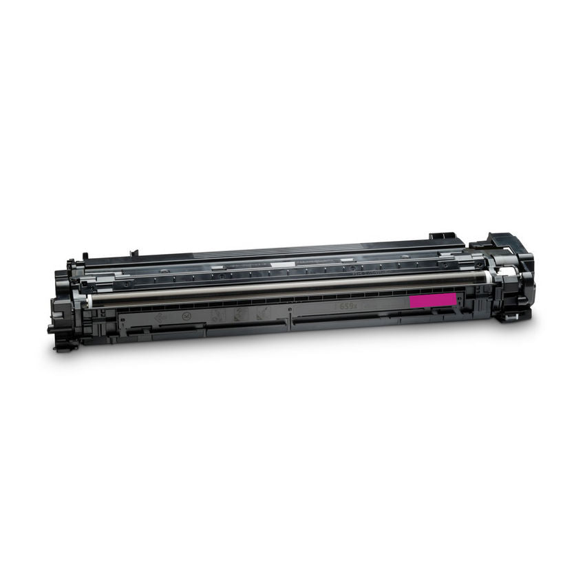Reference photo: Remanufactured HP 659X (W2013X) Toner Cartridge, Magenta, 29K High Yield, (New Chip). Supplier labels and packaging may vary.