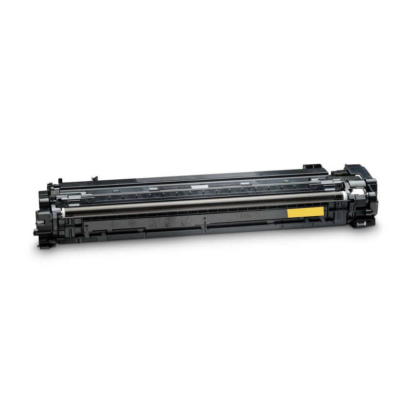 Reference photo: Remanufactured HP 659X (W2012X) Toner Cartridge, Yellow, 29K High Yield, (New Chip). Supplier labels and packaging may vary.
