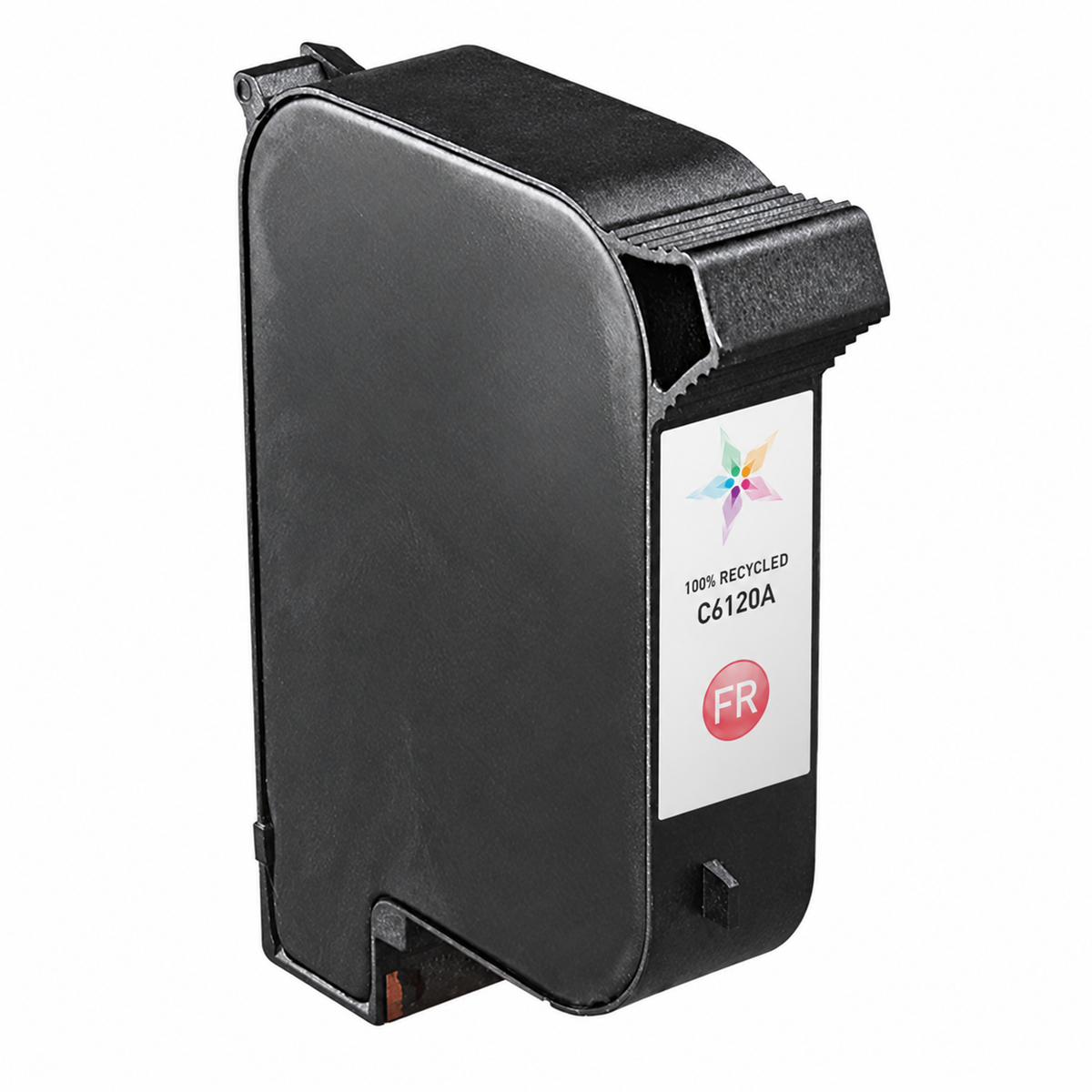 Reference photo: C6120A fluorescent-red single ink cartridge. Supplier labels and packaging may vary.