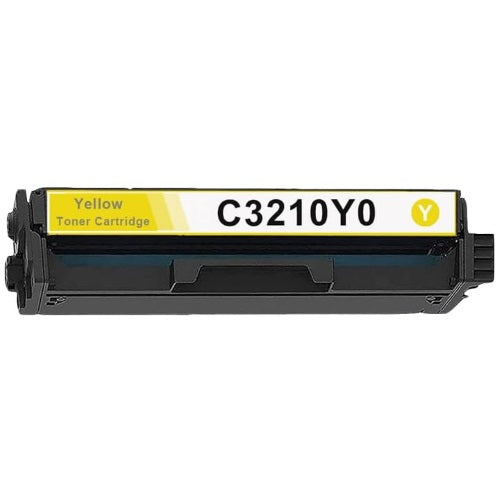 Reference photo: Lexmark C3210Y0 yellow toner. Supplier labels and packaging may vary.
