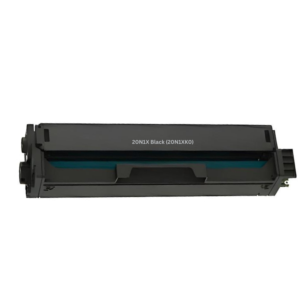 Reference photo: Lexmark 20N1XK0 black toner. Supplier labels and packaging may vary.