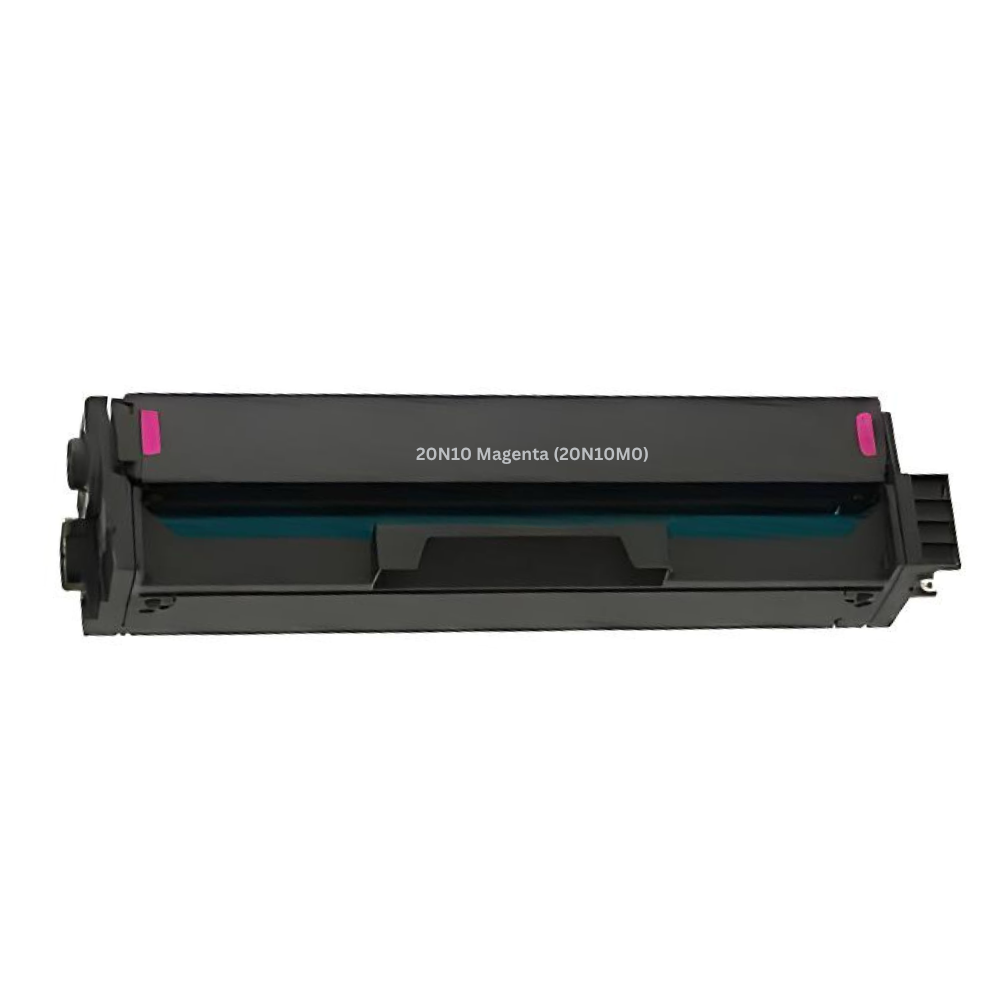 Reference photo: Lexmark 20N10M0 magenta toner. Supplier labels and packaging may vary.