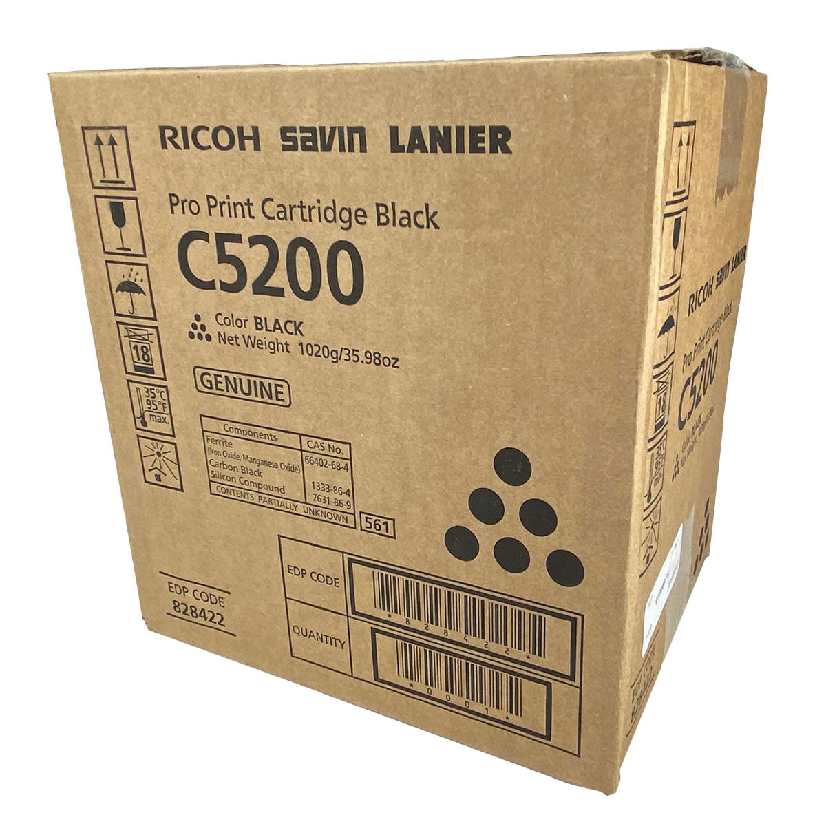 OEM Ricoh (828422) Toner Cartridge, Black, 33K Yield