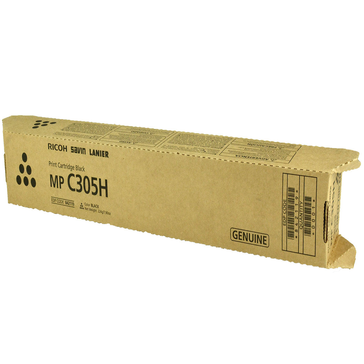 OEM Ricoh (842119) Toner Cartridge, Black, 12K Yield
