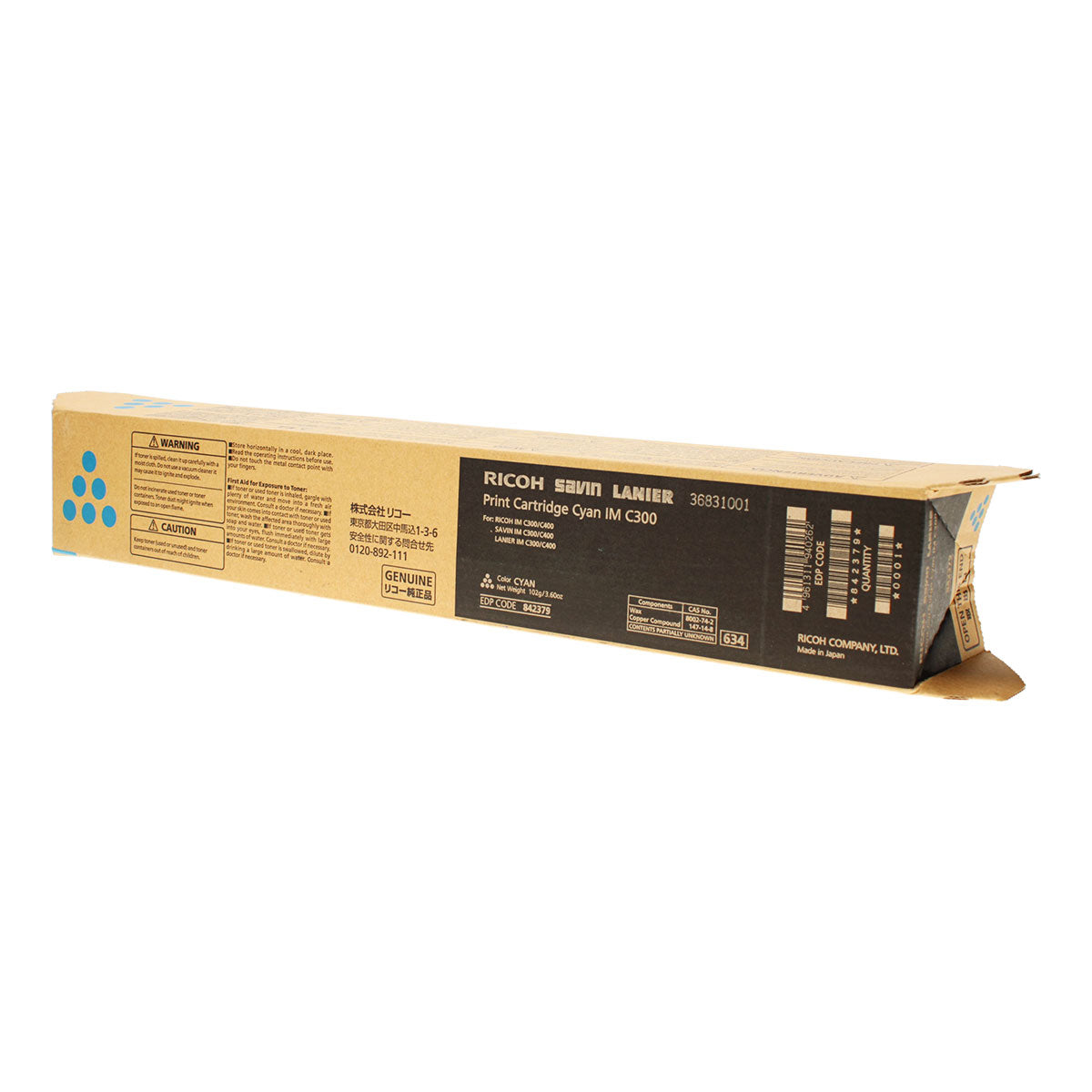OEM Ricoh (842379) Toner Cartridge, Cyan, 6K Yield