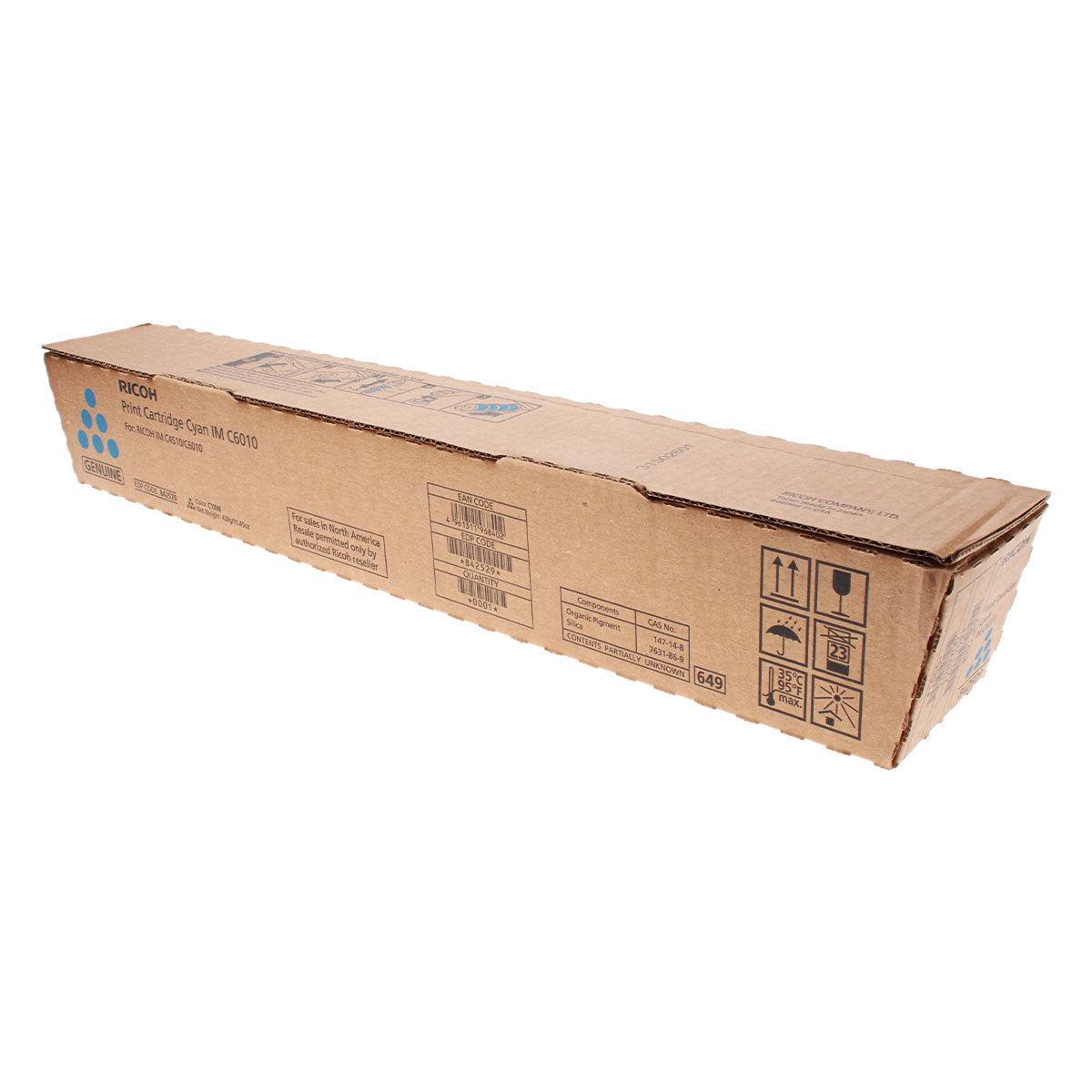 OEM Ricoh (842529) Toner Cartridge, Cyan, 28K Yield