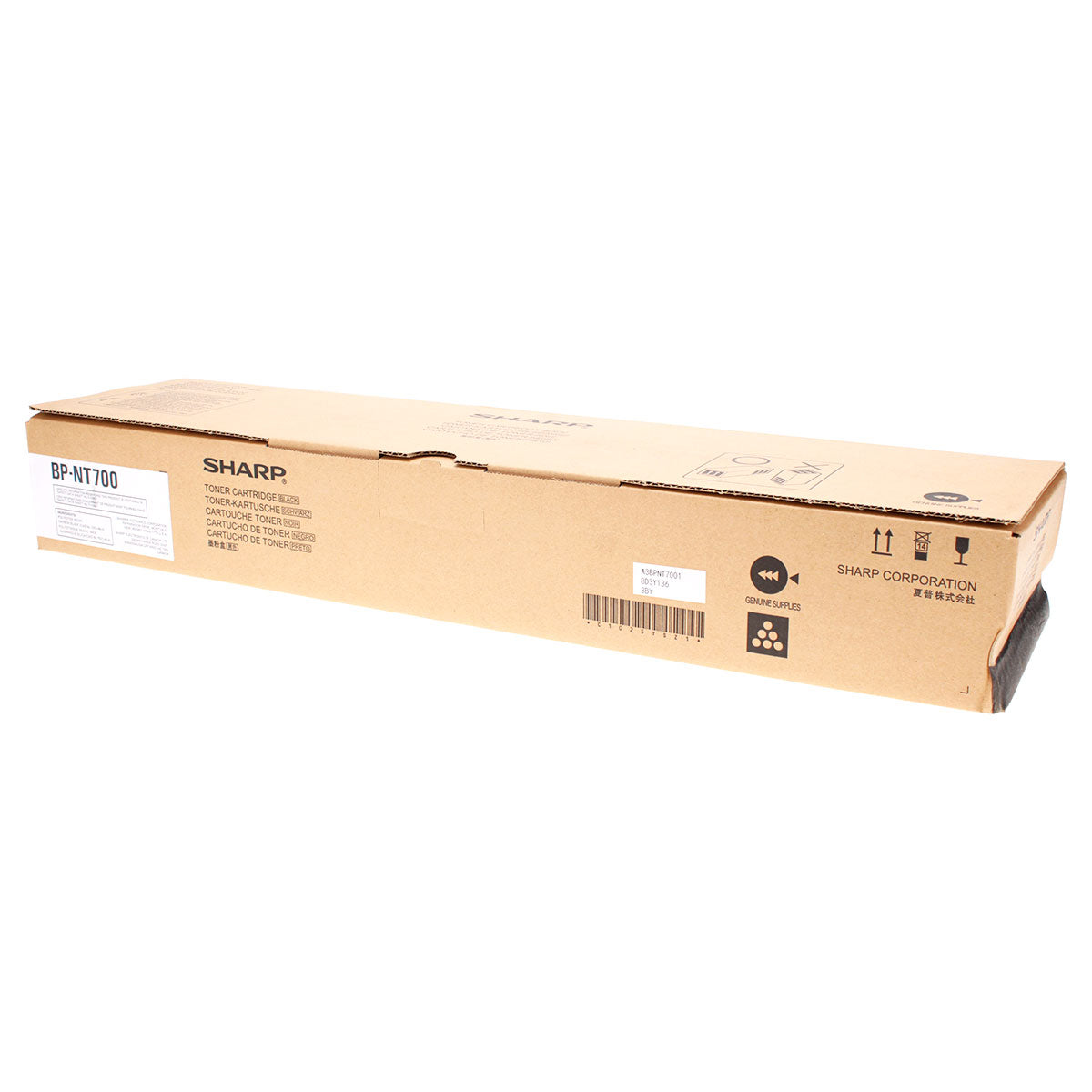 OEM Sharp (BP-NT700) Toner Cartridge, Black, 40K Yield
