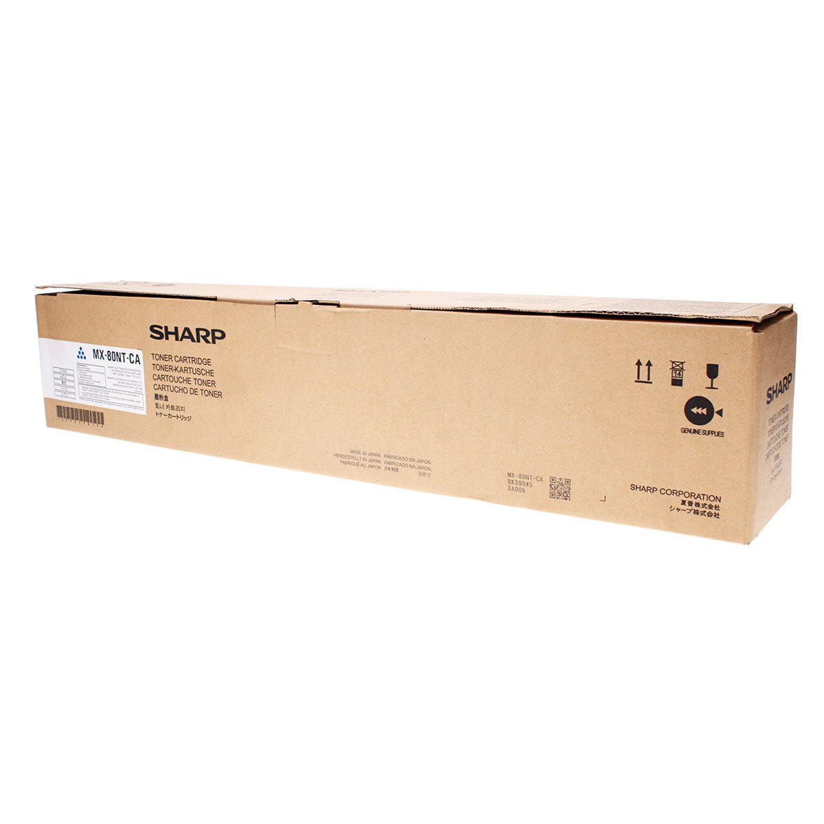 OEM Sharp (MX-80NTCA) Toner Cartridge, Cyan, 50l Yield