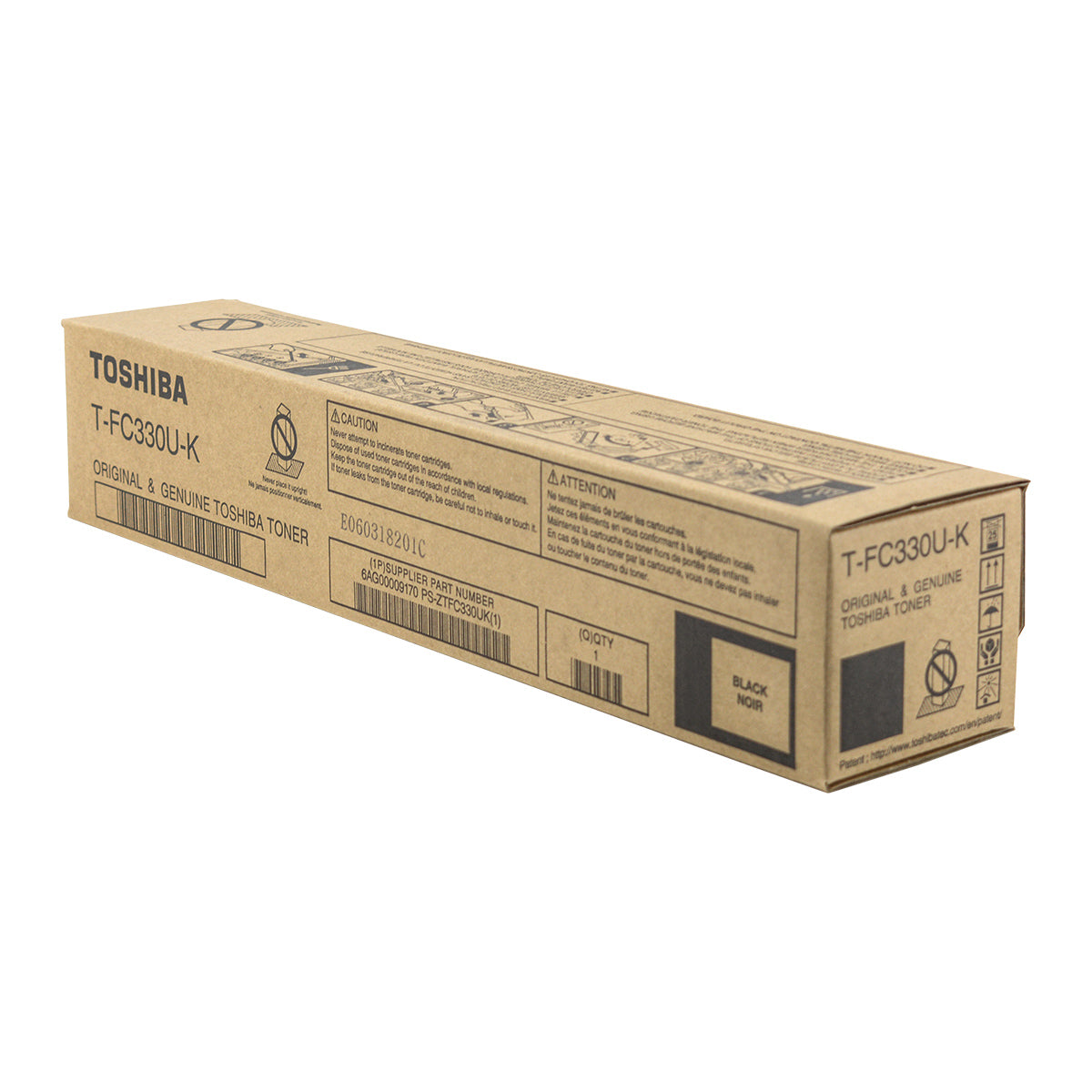 OEM Toshiba T-FC330U-K (TFC330UK) Toner Cartridge, Black, 18.4K Yield
