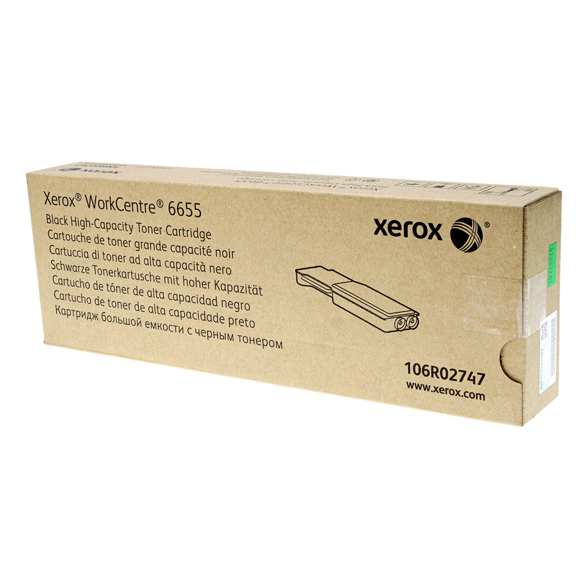 OEM Xerox 106R02747 (106R2747) Toner Cartridge, Black, 12K High Yield