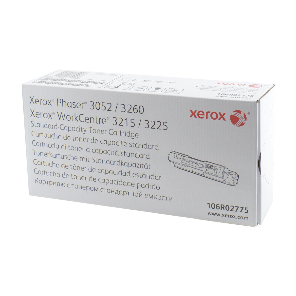 OEM Xerox 106R02775 (106R2775) Toner Cartridge, Black, 1.5K Yield
