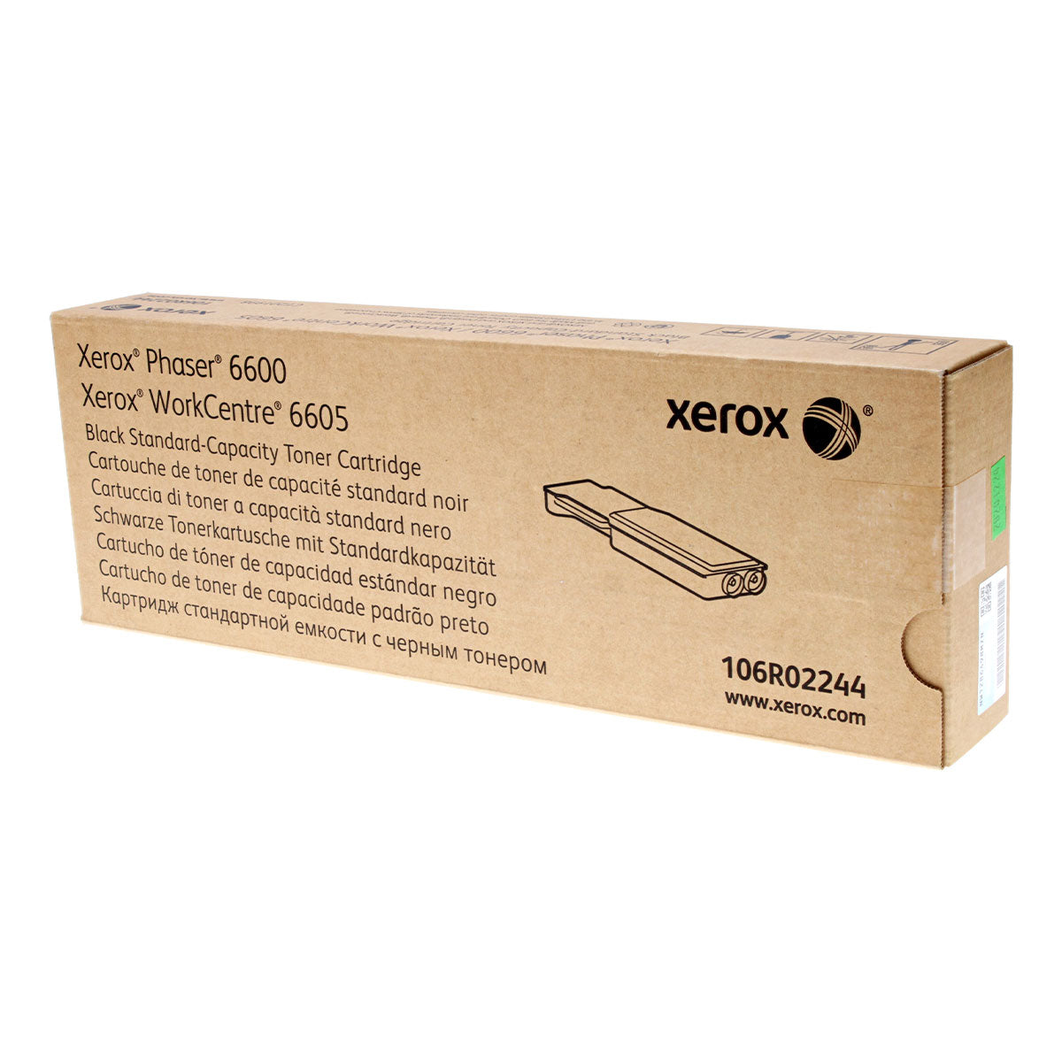 OEM Xerox 106R02244 (106R2244) Toner Cartridge, Black, 3K Yield