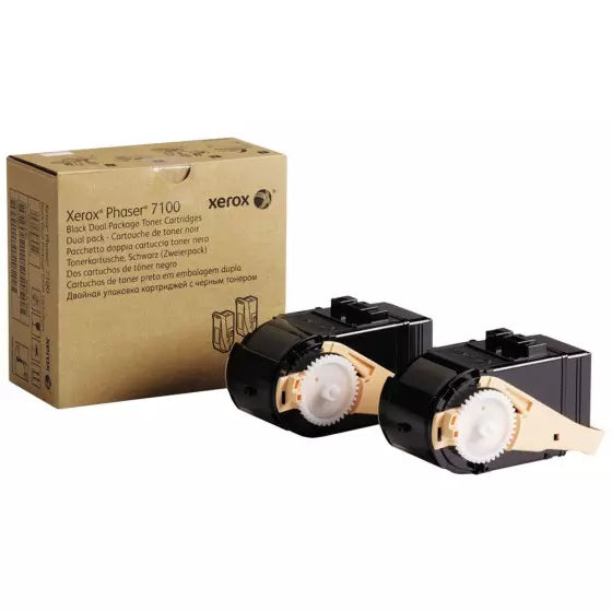 OEM Xerox 106R02605 (106R2605) Toner Cartridge, Black, 10K Yield, 2/Case