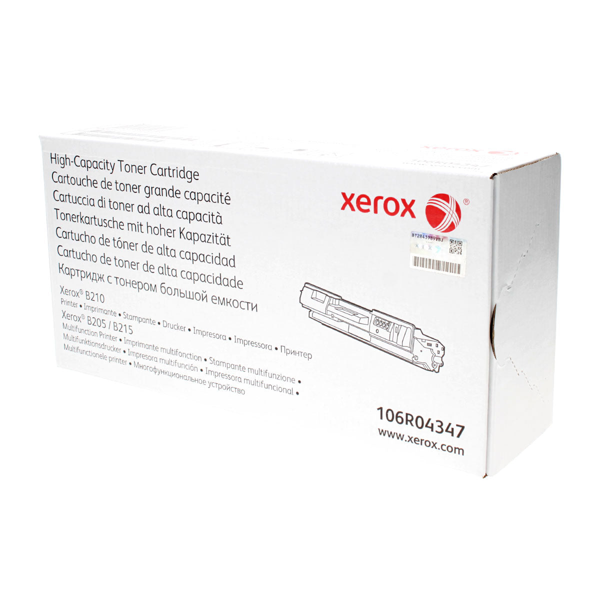 OEM Xerox 106R04347 (106R4347) Toner Cartridge, Black, 3K High Yield